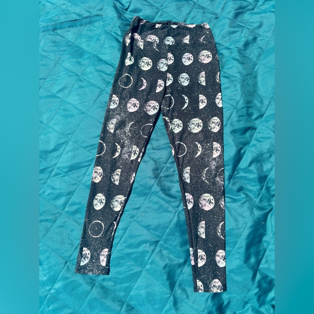 LuLaRoe Black and White Leggings with Wide Waistband
